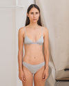 BASERANGE Mississippi Bra Narrow Collection Bamboo Fiber Bamboo Cotton Soft Underwear France BAS-BRMI-BA-SU25-Grey Melange